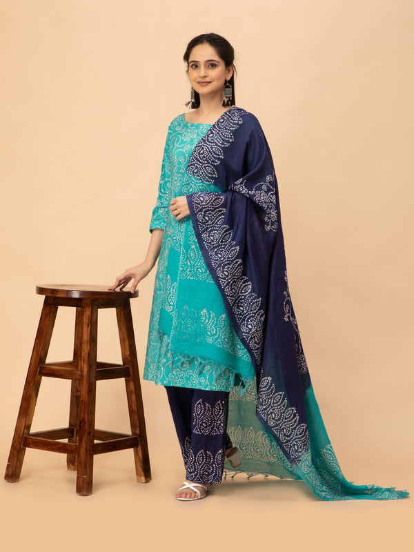 Katan Staple Batik Print Salwar Suit